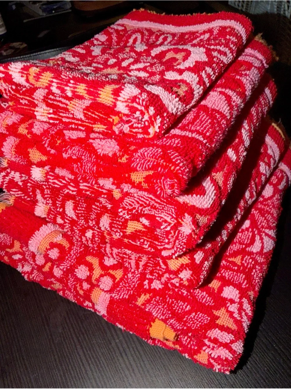 Set of 5! Vintage 60s 70s Callaway bath towels Label of Luxury
